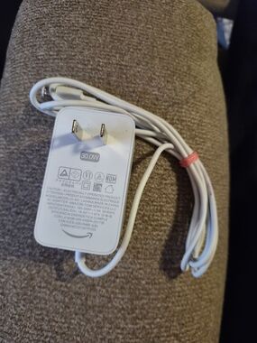 Amazon 30W USB-C Wall Charger with White Cable
